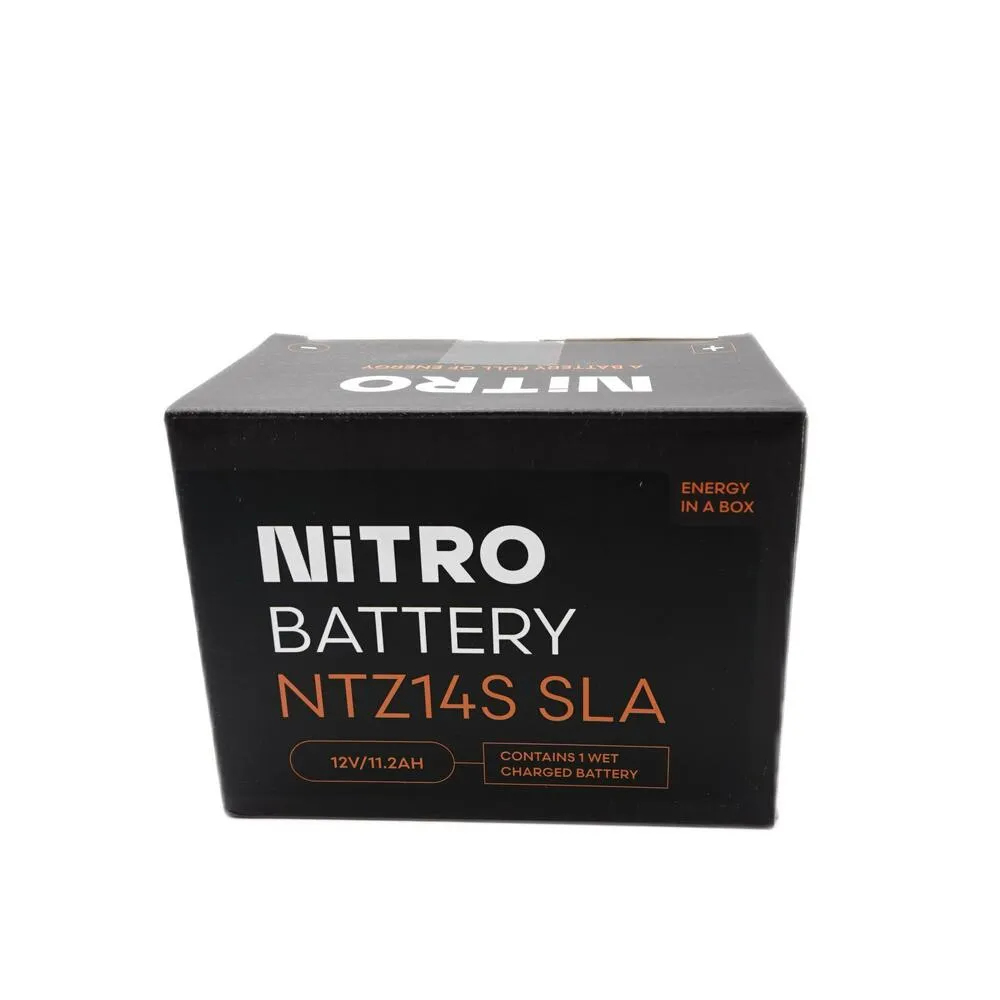 Nitro-NTZ14S-YTZ14S-SLA-GEL-AGM-Batterie-12V Nitro NTZ14S SLA GEL AGM Batterie 12V 11,2AH - Einbaufertig (YTZ14S YTZ14S-BS YTZ14S-4)