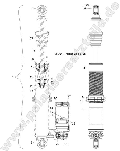 SUSPENSION, FRONT SHOCK