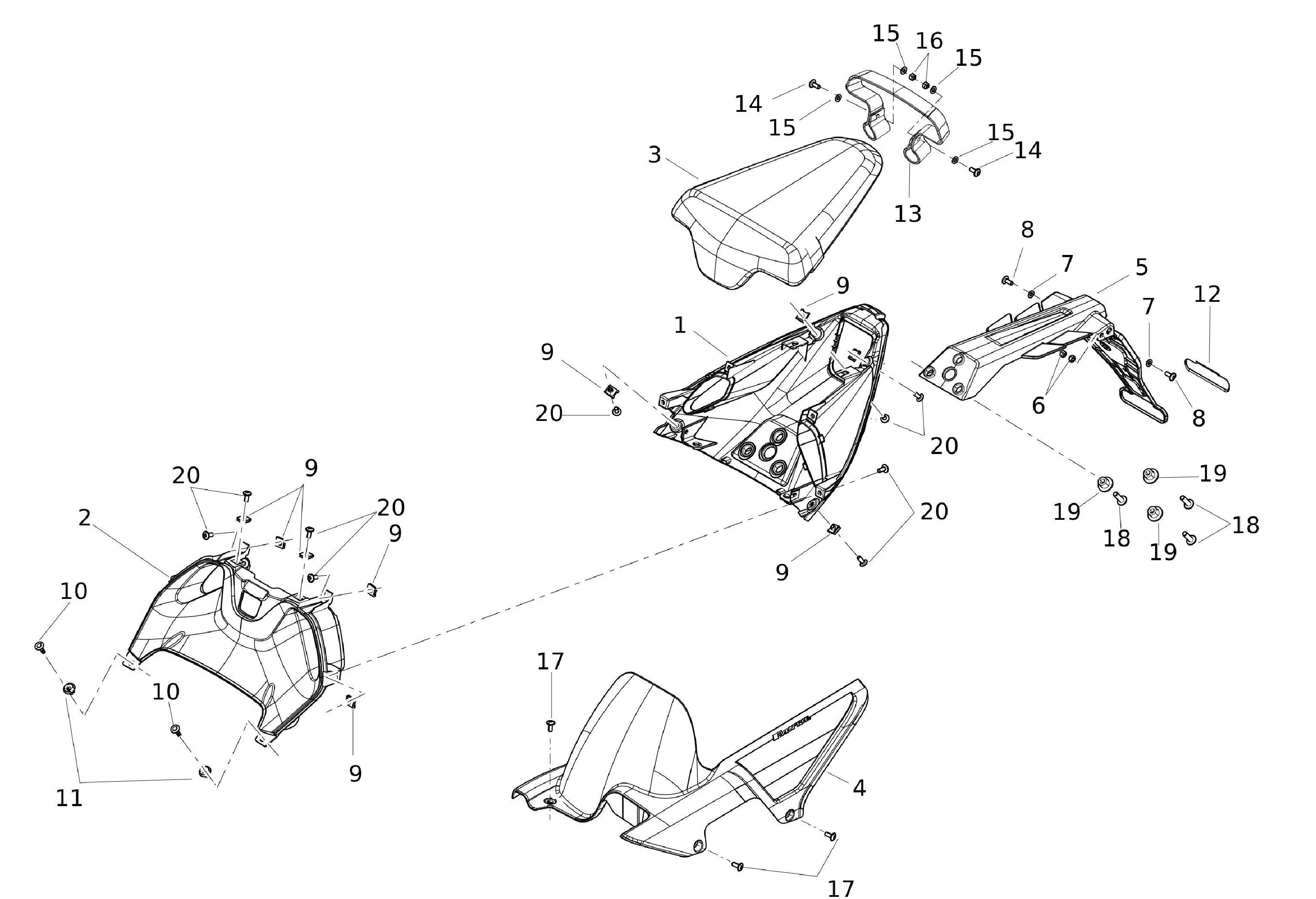 Verkleidung hinten Verkleidung hinten