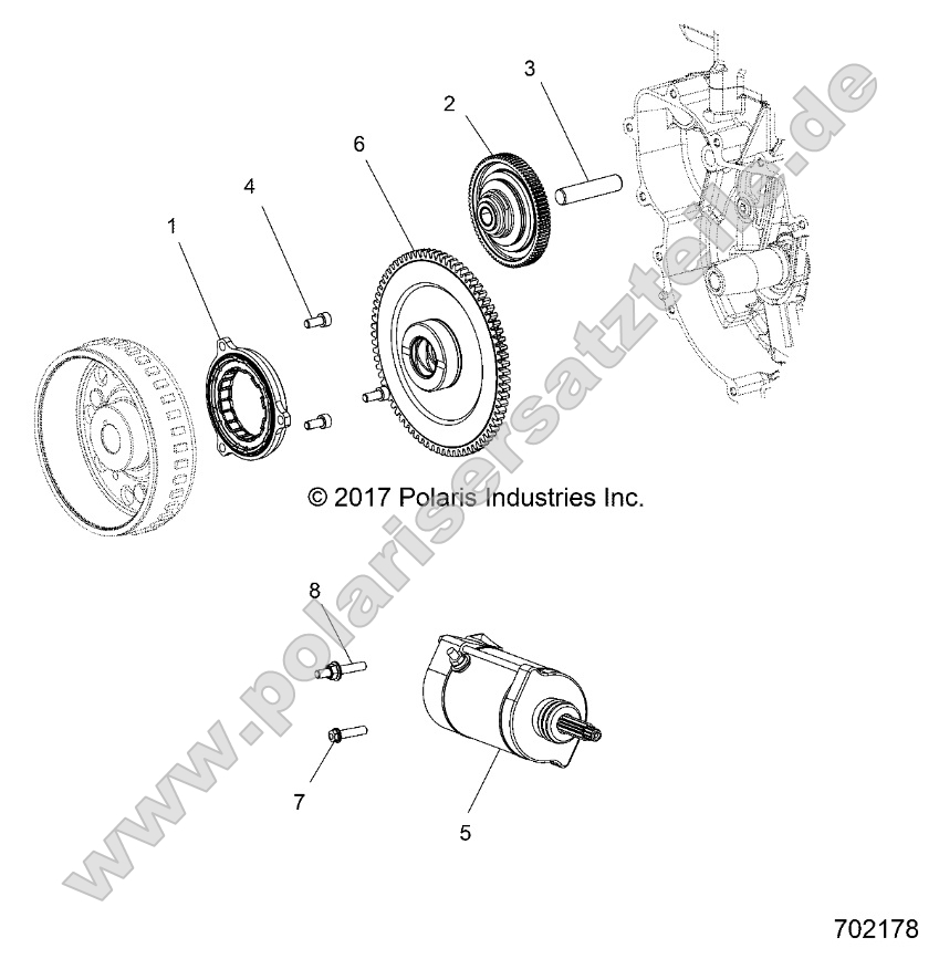 Engine, Starter and Drive