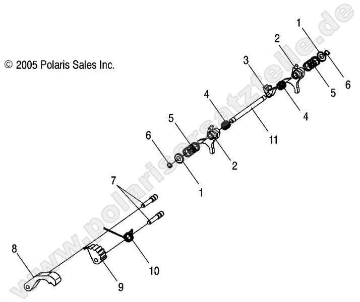 DRIVE TRAIN, SHIFT FORKS