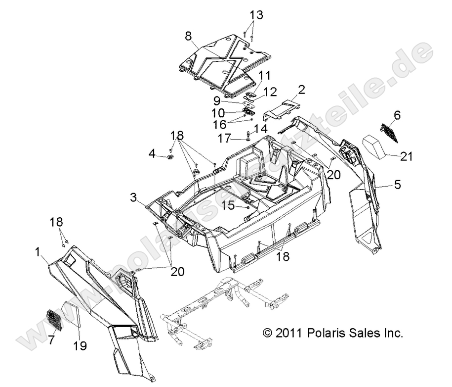 BODY, REAR RACK and FENDERS