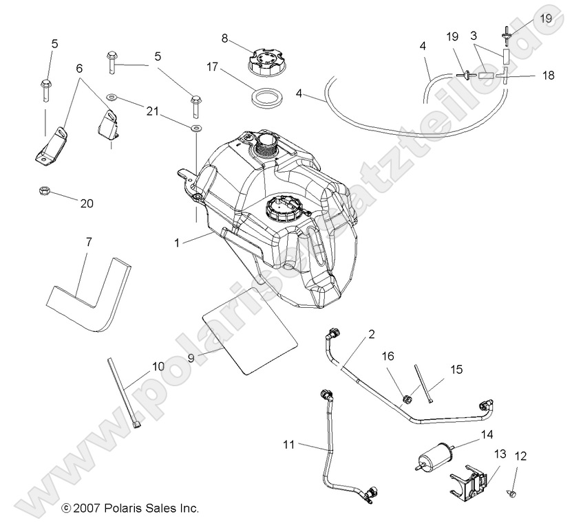 BODY, FUEL TANK ASM.