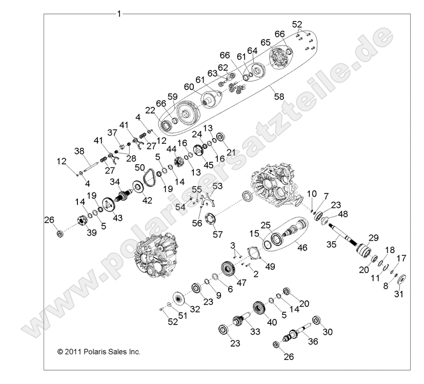 DRIVE TRAIN, MAIN GEARCASE INTERNALS