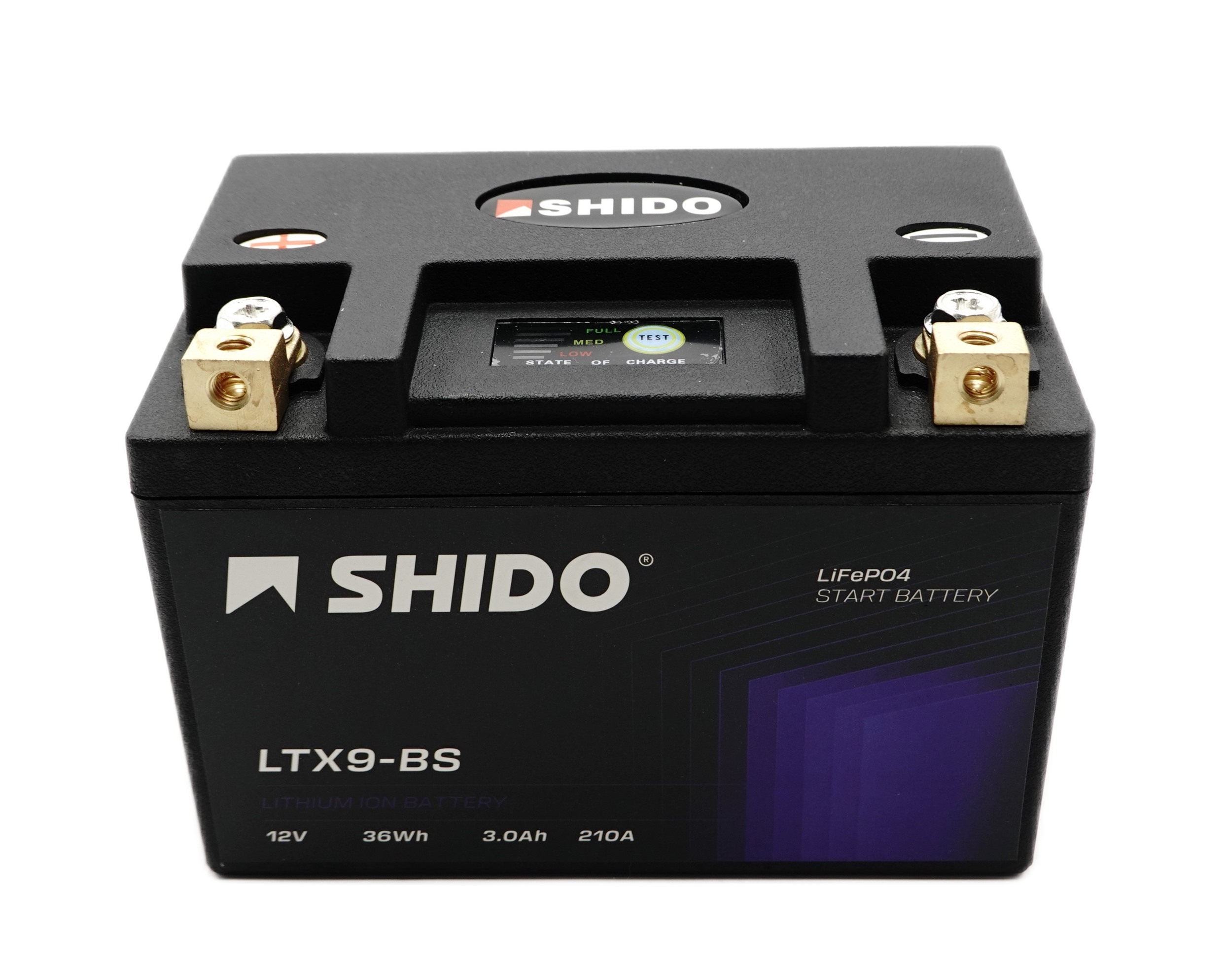 Shido LTX9-BS Lithium Ionen Batterie 12V LiFePO4 (YTX9-BS, FTX9-BS)