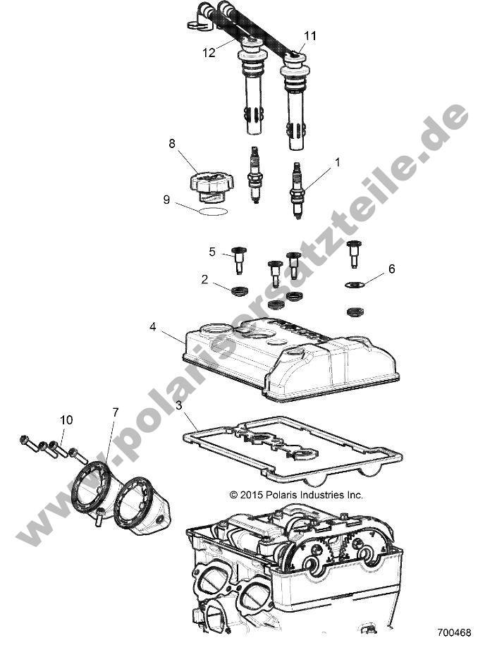 ENGINE, THROTTLE BODY AND VALVE COVER