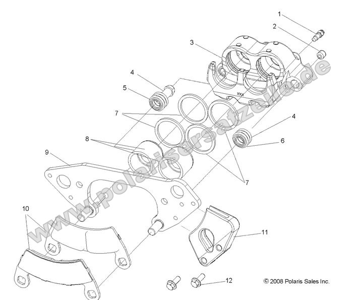 BRAKES, FRONT CALIPER