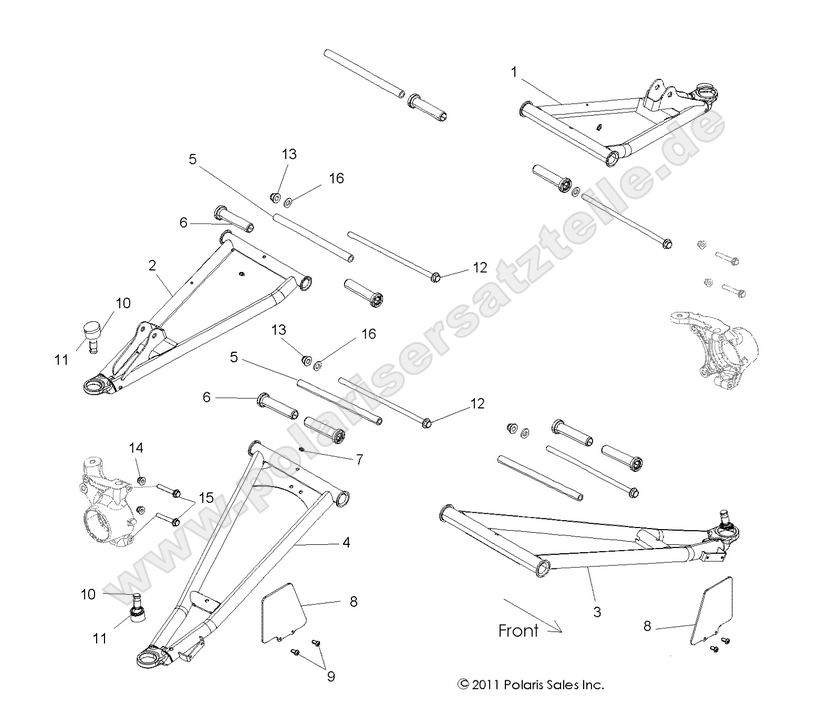 SUSPENSION, FRONT CONTROL