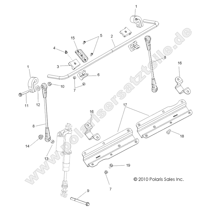 SUSPENSION, STABILIZER BAR, FRONT