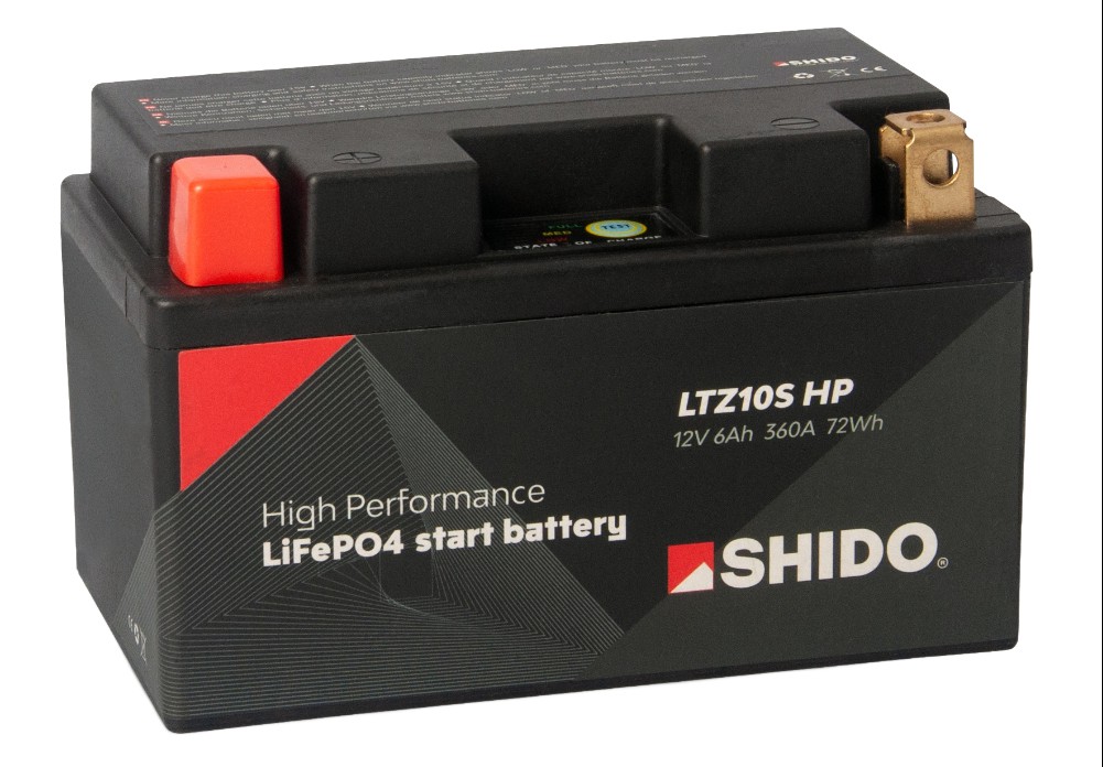 Shido LTZ10S HP Lithium Ionen Batterie 12V LiFePO4 (YTZ10S BTZ10S)