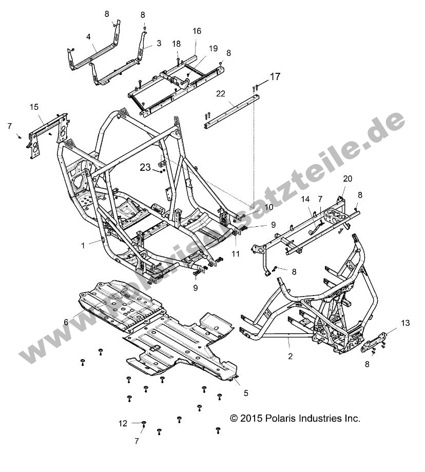 CHASSIS, MAIN FRAME AND SKID PLATES