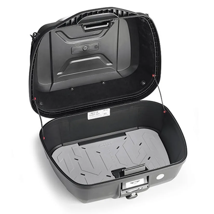 Givi Monolock Topcase E43 N - 43 Liter - schwarz mit silber Cover - inkl. Montagekit