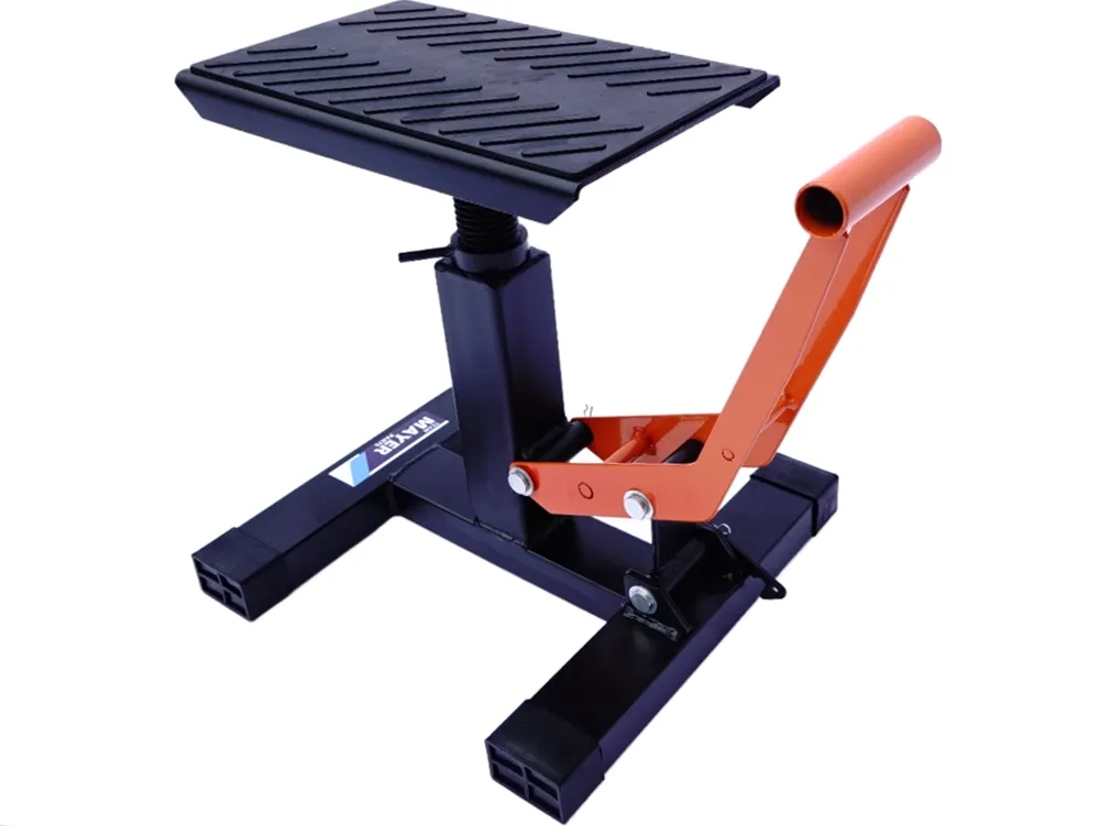 TMP Motocross & Enduro Hubständer Factory / MX Montageständer - schwarz-orange