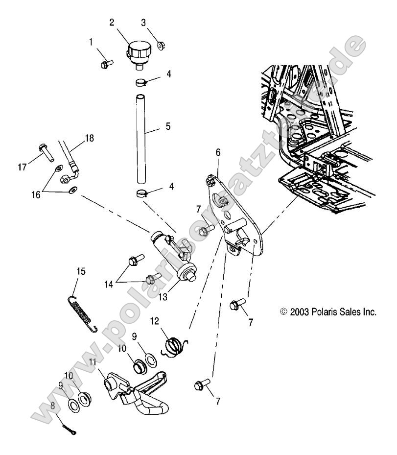 Rear Master Cylinder/Foot Pedal