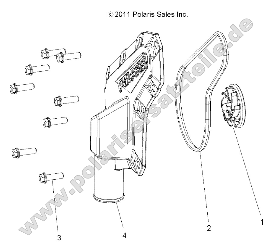 Engine, Waterpump Impeller and Cover