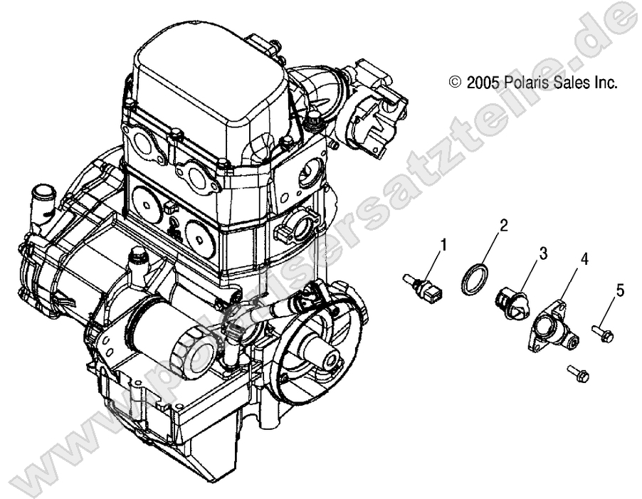 ENGINE, MANIFOLD and THERMOSTAT