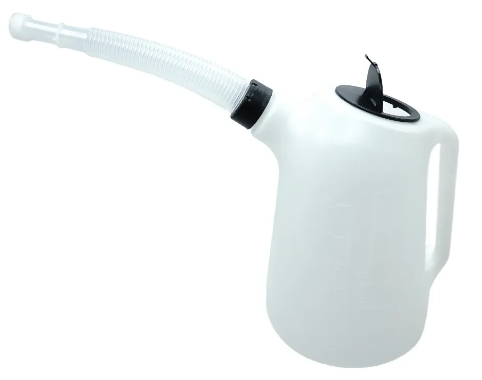 TMP Messbecher 8 Liter mit Flex Auslaufrohr + Deckel - Benzin / Ölfest