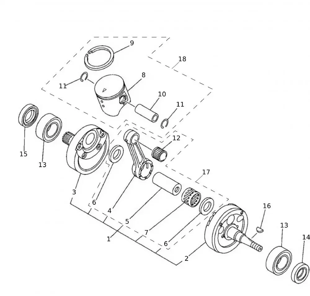 52839_50 Kurbelwelle - Kolben