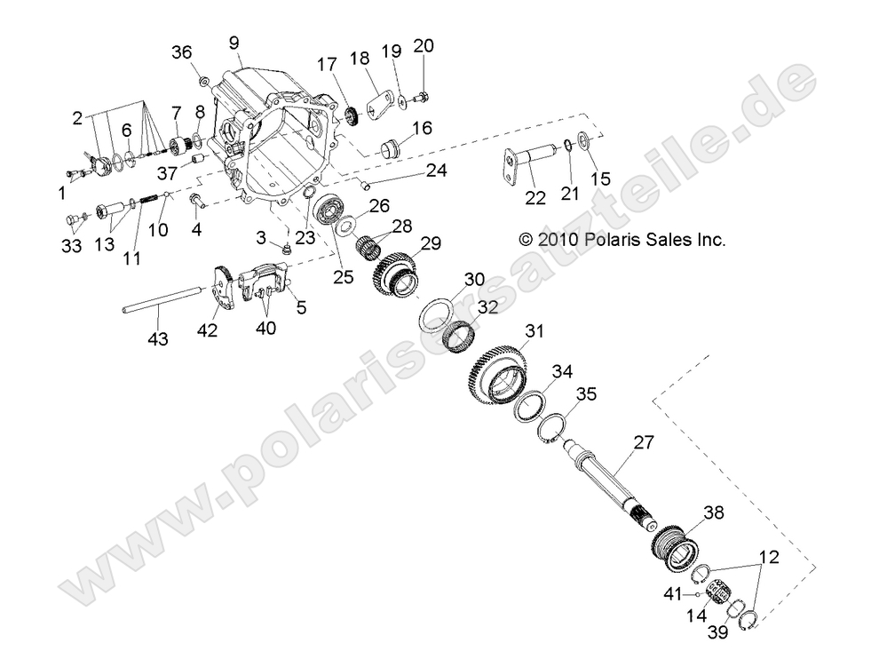 DRIVE TRAIN, MAIN GEARCASE INTERNALS 2
