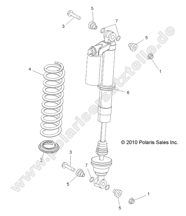 SUSPENSION, REAR SHOCK MOUNTING