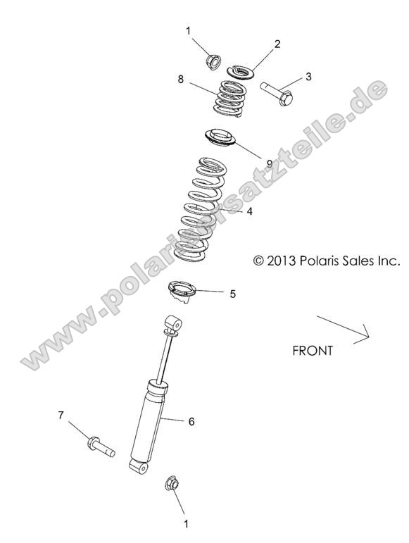 SUSPENSION, REAR SHOCK MOUNTING