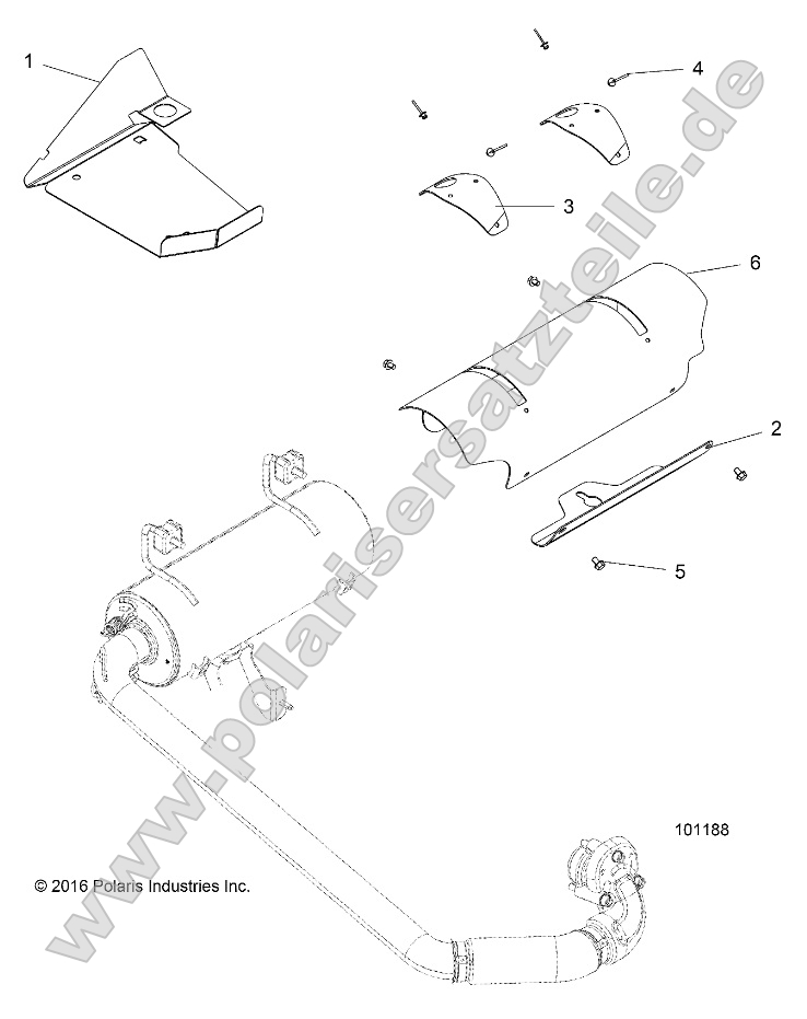 Engine, Exhaust System Shields