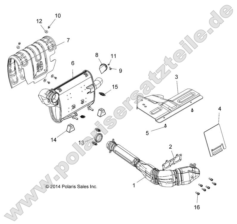 ENGINE, EXHAUST SYSTEM