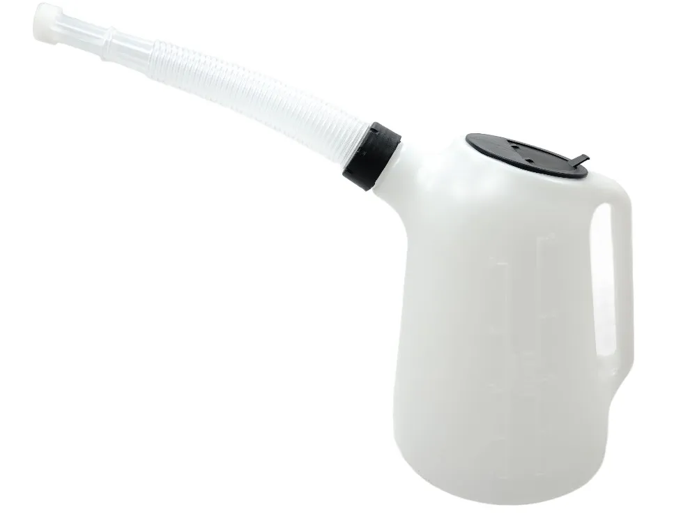 TMP Messbecher 5 Liter mit Flex Auslaufrohr + Deckel - Benzin / Ölfest TMP Messbecher 5 Liter mit Flex Auslaufrohr + Deckel - Benzin / Ölfest