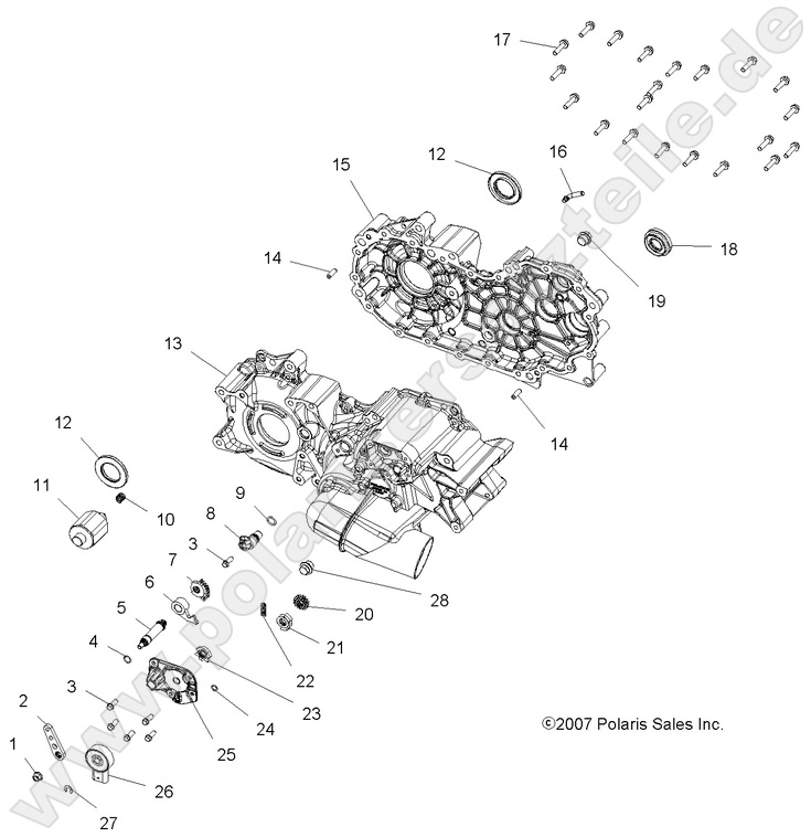 DRIVE TRAIN, MAIN GEARCASE