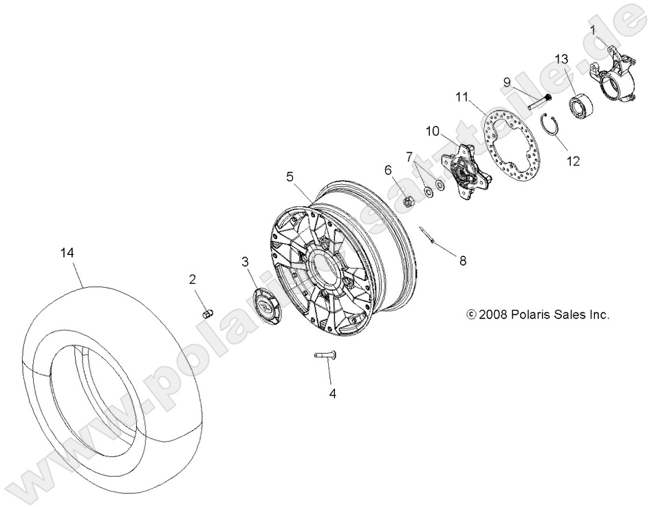 WHEELS, FRONT and HUB