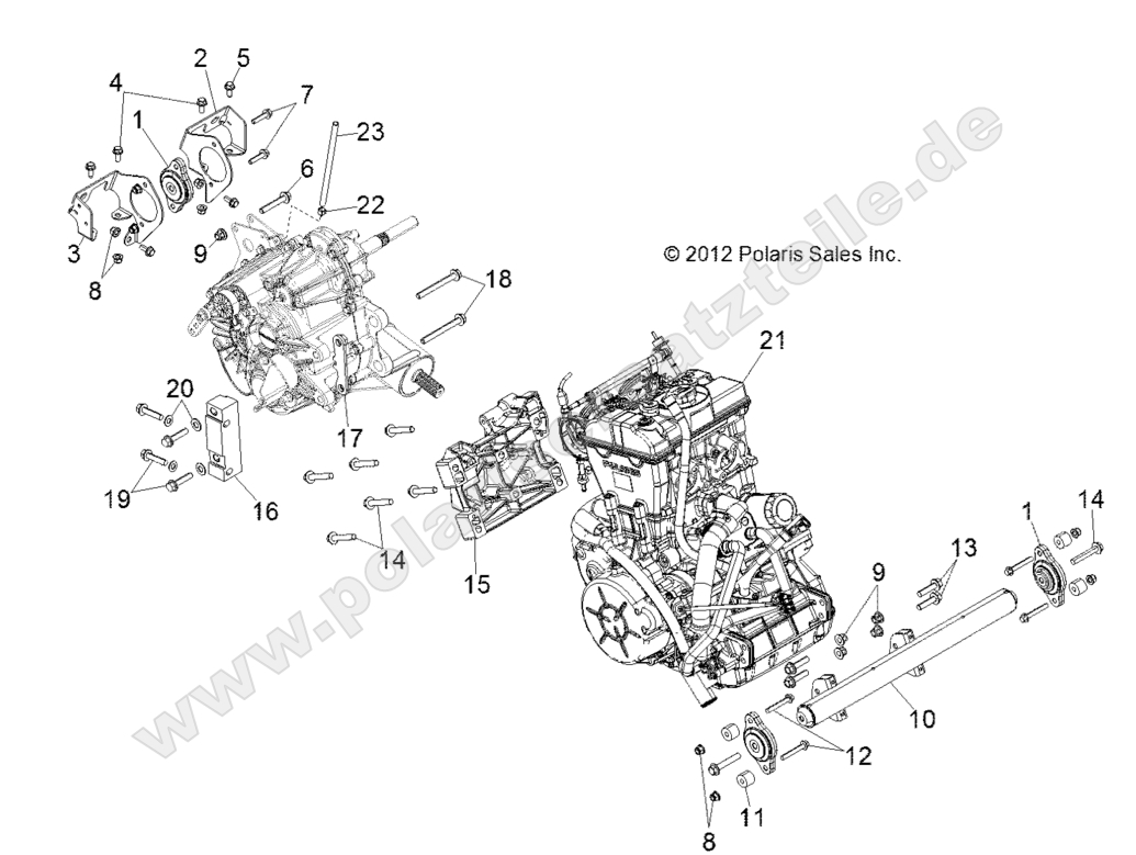 ENGINE, TRANSMISSION MOUNTING
