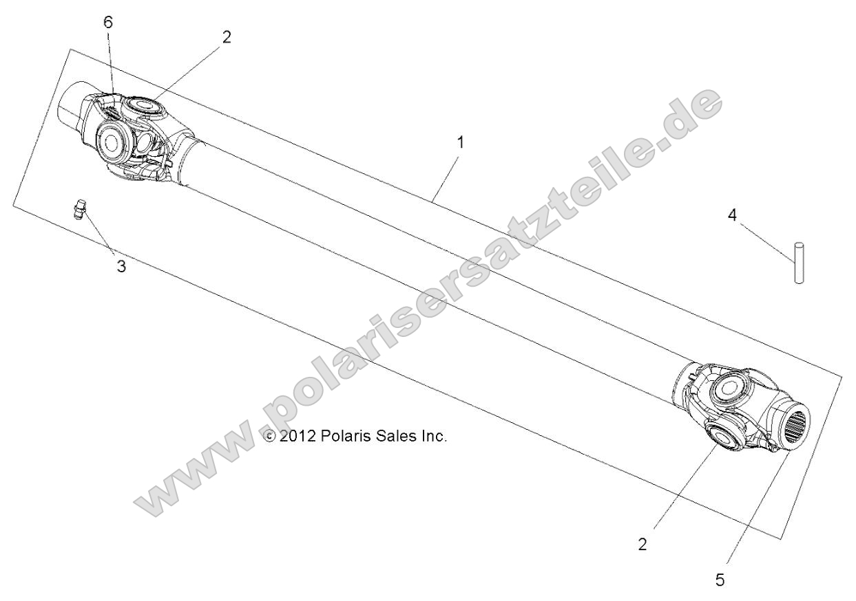 Drive Train, Prop Shaft, Front