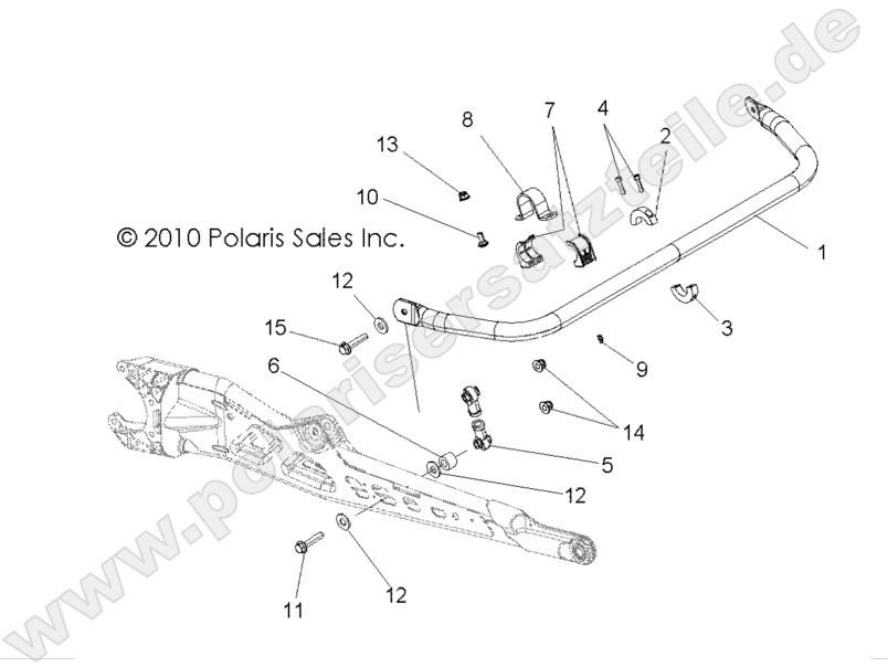 SUSPENSION, TORSION BAR, REAR