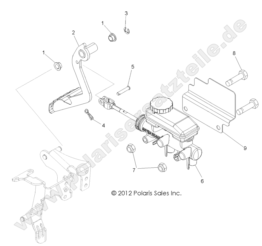 BRAKES, PEDAL and MASTER CYLINDER