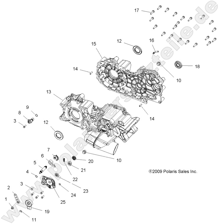 DRIVE TRAIN, MAIN GEARCASE