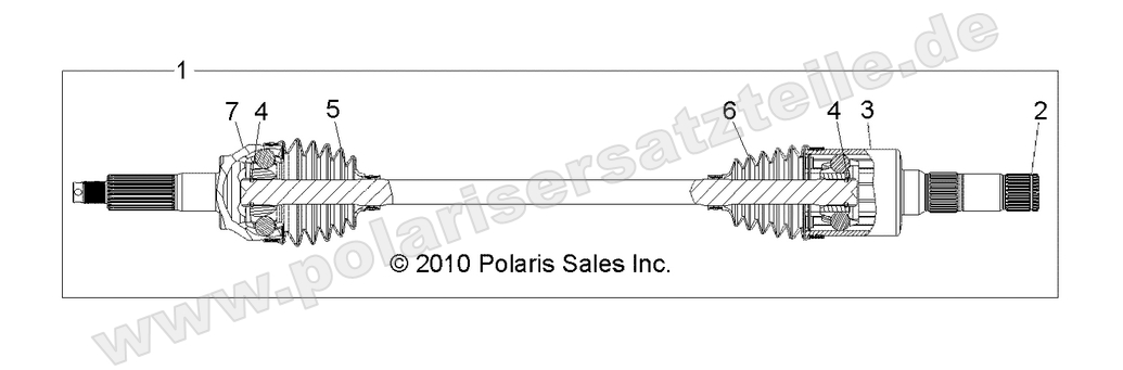 DRIVE TRAIN, REAR HALF SHAFT, RH