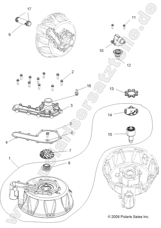 ENGINE, COOLING SYSTEM and WATER PUMP