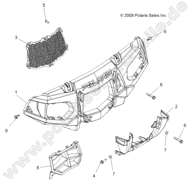 BODY, FRONT BUMPER and MOUNTING