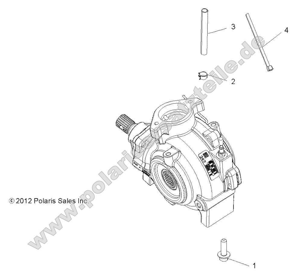 Drive Train, Gearcase Mounting, Front