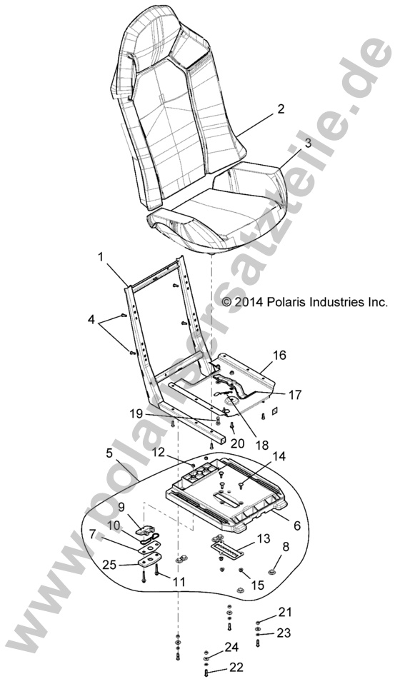 BODY, SEAT ASM AND SLIDER