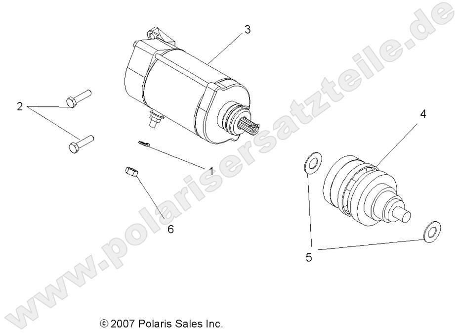 ENGINE, STARTING MOTOR