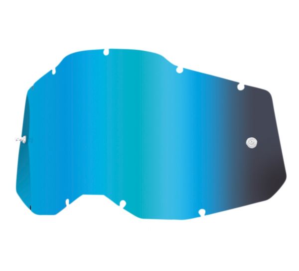 100% Offroad Brille Ersatzglas blau verspiegelt - für Racecraft 2 / Accuri 2 / Strata 2