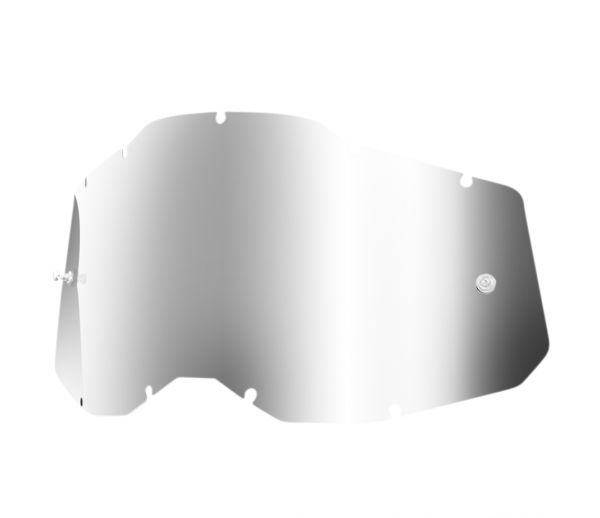 100% Offroad Brille Ersatzglas silber verspiegelt - für Racecraft 2 / Accuri 2 / Strata 2