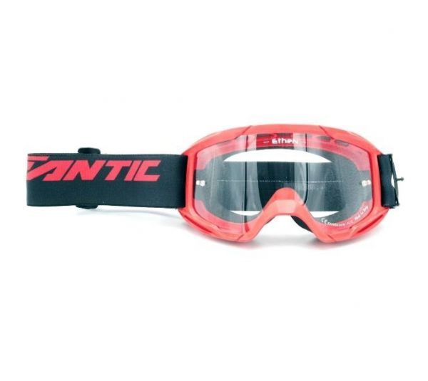 Fantic Crossbrille Newera 2 - schwarz/rot - klares Glas - 08815005