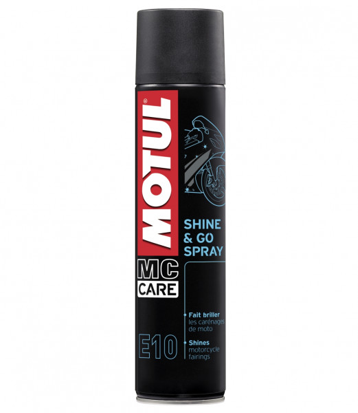 Motul E10 Shine & Go Spray - Hochglanz Pflegemittel - 400 ml