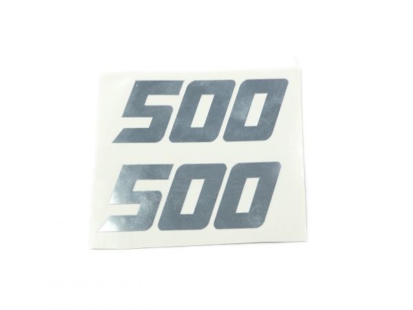 Fantic Aufkleber ''500'' - chrom - 05089005