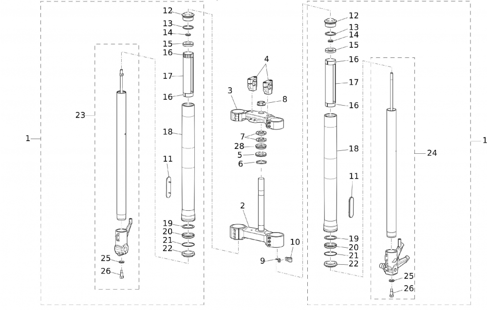 Gabel (ab VIN ZFMCA250SKU000200)