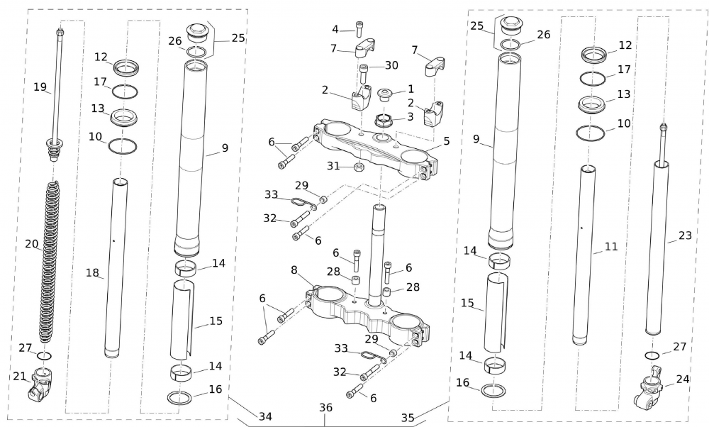 Gabel vorne / Gabelbrücke Competition